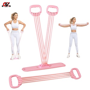 Banda de Resistencia Elástica Ajustable para Pedales, Expansores de Hombros y Pecho, Entrenador de Espalda Yoga en Forma de 8, Set de Fitness para el Hogar y Gimnasio - Product Image 1