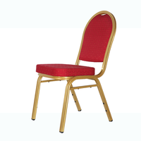 Chaises d'événement modernes en métal avec coussin moelleux, finition dorée, pour usage extérieur (parc et appartement)