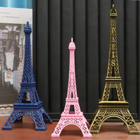 Modèle architectural 3D personnalisé de la tour Eiffel de Paris, décoration artisanale en métal, ornement, souvenir touristique français à la mode