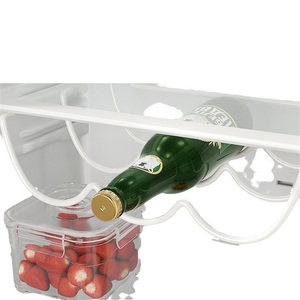 Creative Stainless Steel Modern Wall Mounted Single Tier Portable Kitchen <b>Storage</b> Rack for Refrigerator and Beer - Product Image 4