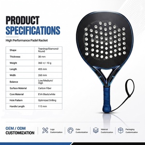 Raqueta <span class=keywords><strong>de</strong></span> Pádel <span class=keywords><strong>de</strong></span> Fibra <span class=keywords><strong>de</strong></span> Carbono, Fabricación China, Camewin, Venta al Por Mayor, OEM, ODM, Raquetas <span class=keywords><strong>de</strong></span> Pádel - Product Image 2