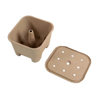 Boîte à charbon en pâte de papier écologique avec couvercle, support de rangement biodégradable pour charbon, organisation, vente en gros