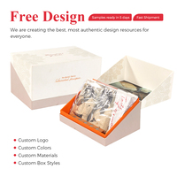 Cadeau promotionnel d'entreprise, boîte d'emballage personnalisée avec motif en dentelle imprimé