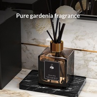 Diffuseur d'huiles essentielles sans flamme pour la maison, désodorisant d'intérieur pour toilettes, bouteille parfumée, fleurs séchées, assainisseur d'air longue durée