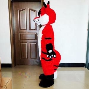 Disfraz <span class=keywords><strong>de</strong></span> Mascota <span class=keywords><strong>de</strong></span> perro zorro Lobo rojo para adultos Anime Cosplay personalizar Kits Mascotte carnaval disfraces Animal Mascotte adulto - Product Image 2