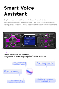 <span class=keywords><strong>Autoradio</strong></span> Universale BQCC 1 DIN con Display Digitale Touch HD da 2,2 Pollici, Lettore MP3, <span class=keywords><strong>AUX</strong></span>, USB, BT, Radio FM, Assistente Vocale, Stereo per Auto - Product Image 3