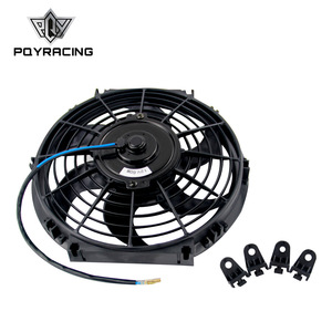 Ventilateur de refroidissement de voiture 14 pouces 12V 80W à pales courbes pour mise à niveau et modernisation, noir - Product Image 5