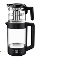 Bouilloire électrique intelligente turque avec contrôle par application Wifi, 1,7 L, acier inoxydable 304, PP 40 100 ℃   Théière double pour garder au chaud, idéale pour la maison
