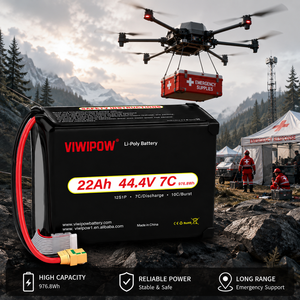 New Arrival Emergency Response Drone Battery 44.4V 22000mah Lipo Battery Cell 12S 7C Lithium Ion Pack Drone - Product Image 6