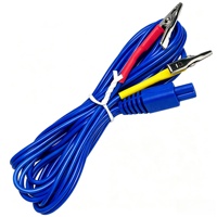 Appareil d'acupuncture à impulsions électriques avec contrôle de la minuterie, pour usage corporel, avec pince crocodile en métal et câble de connexion.