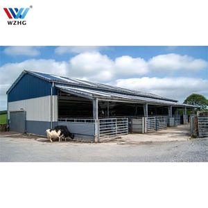 Structures en acier léger modernes et robustes, soudage et découpe pour écuries de chevaux, écuries de courses, hangars à bétail, abris pour chèvres, fermes, hangars à vaches - Product Image 1