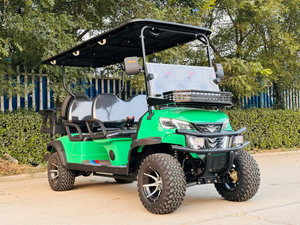 Chariots de golf 7 places à vendre, avec pneus d'essieu avant électriques, batterie Kenda 36V, pack de batteries lithium 36V de Chine, modèle populaire. - Product Image 2