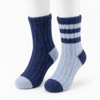 Chaussettes douces à logo personnalisé en jacquard - Écologiques, séchage rapide, chaudes pour femmes, usage domestique et décontracté en intérieur