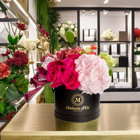 Boîte Cadeau de Luxe Portable avec Revêtement UV pour Emballage Floral, Écologique et Personnalisable, Boîte de Livraison Cylindrique en Gros