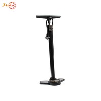 Pompe à pied haute pression Jinta Triangle en alliage d'aluminium antidérapante pour VTT, vélo de route et vélo électrique avec manomètre intégré