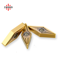 Alat Bubut ZANHO Berlapis PVD dengan Sisipan Tungsten Carbide untuk Baja Tahan Karat WNMG080408 TNMG1604 DNMG1504 CNMG120408 VNMG160408