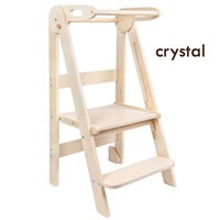 Crystal in Stock Tour d'apprentissage Montessori multifonctionnelle, table de lavage, échelle, tabouret, marchepied, escalier pour enfants