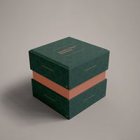 Boîte rigide en carton pour emballage de montres et bijoux de luxe sur mesure, écologique, avec revêtement UV, pelliculage mat et gaufrage, pour bagues