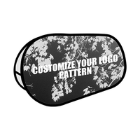 Support de bannière publicitaire vertical en polyester, imperméable, écologique, pour événements sportifs (golf, football), personnalisable et imprimé sur mesure.