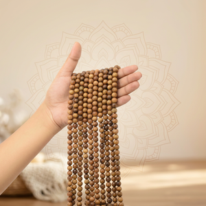 Cuentas de madera Boho Siras, cuentas sueltas para la fabricación de joyería, para meditación y fines espirituales, venta al por mayor. - Product Image 4