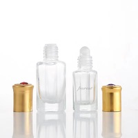 Or 3ml 6ml 9ml 12ml mini bouteille compte-gouttes octogonale en verre bouteille d'huile essentielle