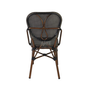 Muebles de Patio Silla a prueba de agua Resistencia a los rayos UV Aluminio PE Ratán Terraza natural al aire libre Café Bistro Silla - Product Image 4