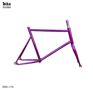 Tùy chỉnh thép <span class=keywords><strong>carbon</strong></span> cao <span class=keywords><strong>20</strong></span> <span class=keywords><strong>inch</strong></span> khung xe đạp sỏi khung xe đạp cố định bánh xe đạp khung phía trước ngã ba - Product Image 3