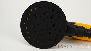 Sander électrique professionnel de 6 pouces 350W pour le ponçage de la carrosserie automobile avec régulation à 7 vitesses et tube d'aspiration de poussière - Product Image 4