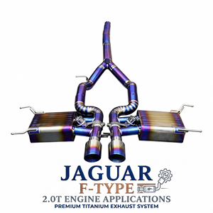 ระบบท่อไอเสียวาล์วทรอนิกส์ไทเทเนียม Vortex High Flow สำหรับ Jaguar F-Type 2.0T ผิวขัดเงา ประสิทธิภาพสูง เชื่อมด้วยเทคนิค TIG - Product Image 1