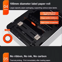 ZJ9250 Frachtetikettendrucker 4x6 Thermodruck Kabellos für Logistikunternehmen E-Commerce Direkt OEM ODM Großhandelslieferung