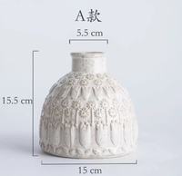 Vase de table en céramique style Art déco rétro européen, ornement haut de gamme pour la décoration de la maison, du salon et de la salle à manger