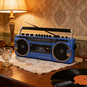 Factory Custom Retro Cassette Recorder Player, AM FM SW Radio <b>USB</b> TF Slot Rechargeable Boombox for Camping Gift - Product Image 5