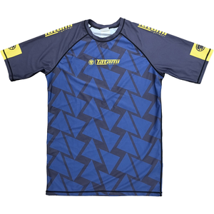 เสื้อรัดรูปแขนสั้นแบบซับลิเมชั่นสำหรับผู้ชาย  สำหรับศิลปะการต่อสู้ บราซิลเลียนยิวยิตสู  ยูนิเซ็กซ์  เหมาะสำหรับการต่อสู้  ช่วยรัดกล้ามเนื้อ  ใช้เป็นเสื้อชั้นใน - Product Image 1