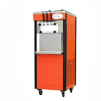 Machine à fabriquer de la crème glacée molle de petite taille à haute capacité et à sortie continue, industrielle