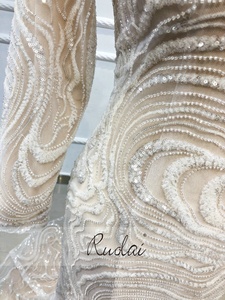 Ruolai OEV-L4311 Elegante High Neck Lange Ärmel Pailletten Abendkleider Meerjungfrau Ballkleider Frauen Party - Product Image 3