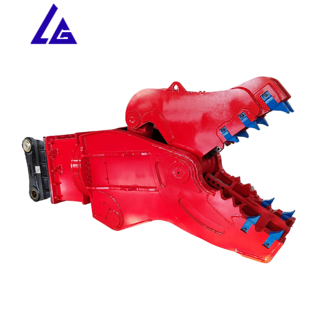 Powerful Hydraulic Rock Crusher Attachment With Replaceable Teeth and Blades for Excavator Mine Quarry and Heavy Duty Work