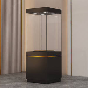 Support d'exposition de bijoux sur mesure, vitrine en verre haut de gamme avec éclairage LED pour bijouterie, centre commercial de luxe, boutique d'antiquités - Product Image 1