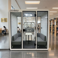 Cabine de salle de classe avec cadre en bois, amovible, démontables, pour pratique de tambour, entraînement à la maison, cadre en alliage d'aluminium