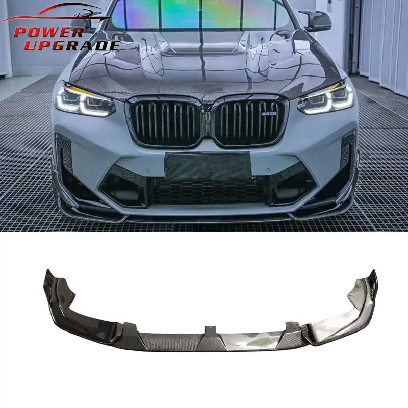 For BMW X3M F97 X4M F98 lci 2022 Carbon Fiber Front Lip Front bumper Body Kit Retrofit accessories