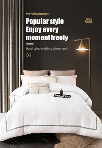 Edredón lavable de algodón ligero de verano blanco de gama alta con aire acondicionado para hoteles y estancias en el hogar, ropa de cama central para un estilo cómodo - Product Image 4