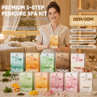Großhandel Sprudelndes Fußpflege-Set: 5-Stufen-Pediküre-Set, OEM ODM Luxus-Maniküre-Pediküre-Spa für Nagelstudio-Geschäfte