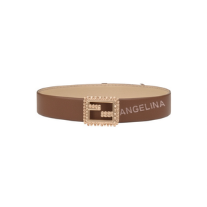Cintura Angelina in Pelle PU 4Cm con Fibbia Quadrata 110Cm, Cintura Moda Donna - Product Image 2