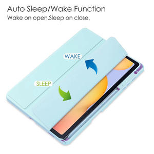 Personnalisable pour Galaxy Tab <span class=keywords><strong>S6</strong></span> <span class=keywords><strong>Lite</strong></span> 10.4 Acrylique Tablet Cover Étui De Protection TPU PU Cuir Doté Pratique Porte-Crayon - Product Image 5