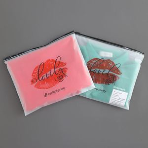 <b>Clear</b>/matte Biodegradable Cosmetic Box Packaging Set Plastic <b>Zip</b> Lock Recycled <b>Zip</b> Lock <b>Bag</b> Poly Frosted Zipper <b>Bags</b> - Product Image 2