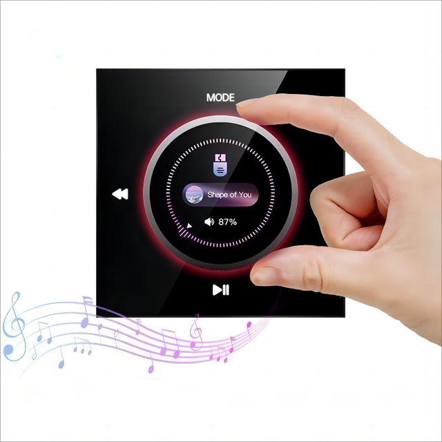 2 Channel 25W HiFi Audio Blue-tooth Wall Amplifier for Smart Home Smart Background Music Host Home Audio Touch Screen with Knob