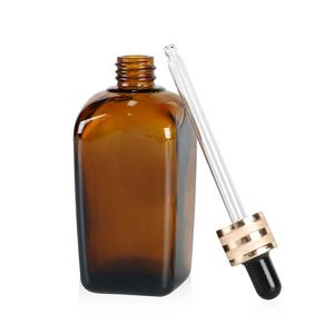 Good Price 30ml <b>50ml</b> 100ml square Essential Oil <b>Bottle</b> Cosmetic <b>Bottle</b> Glass <b>Bottle</b> with Dropper - Product Image 3