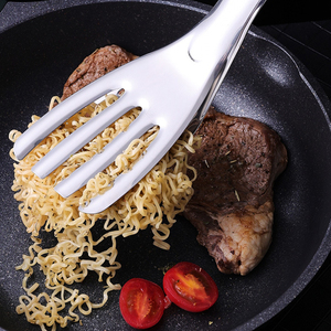 SF27 707 201Stainless Steel Kitchen Spatula 32CM Slotted Turner Fork Durable Household Cooking Tool All Season - Product Image 6