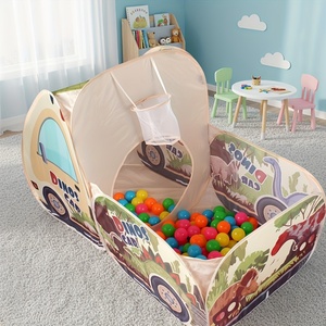 Tente de jeu pour enfants, dinosaure, voiture, piscine à balles, maison de jeu, portable, pliable, tente de jeu d'extérieur pour cadeau de Noël, d'Halloween - Product Image 2