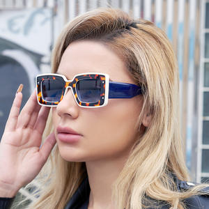 Lunettes de soleil carrées pour femmes LH011, verres PC UV400, style Instagram, tendance, protection solaire extérieure - Product Image 2