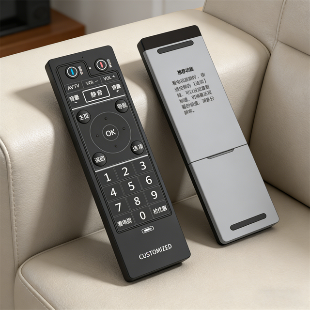 Green Box Universal Smart TV Remote Controller with Learning Code AAA Battery 4 Buttons-Model 9078 for LED TVs & Home Automation